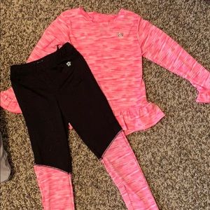 Limited too athlesure outfit pink and black